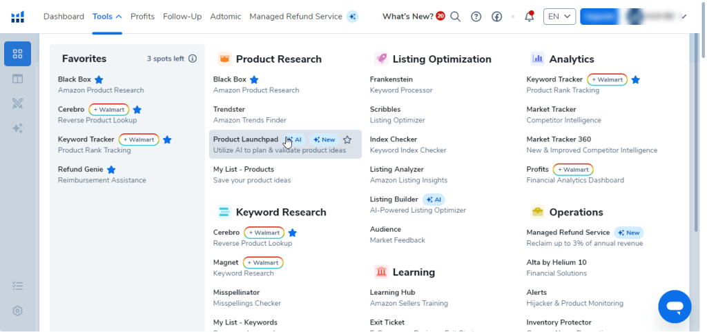 Abstract Amazon operations dashboard with keyword, listing, and catalog signals in Qubeq teal tones