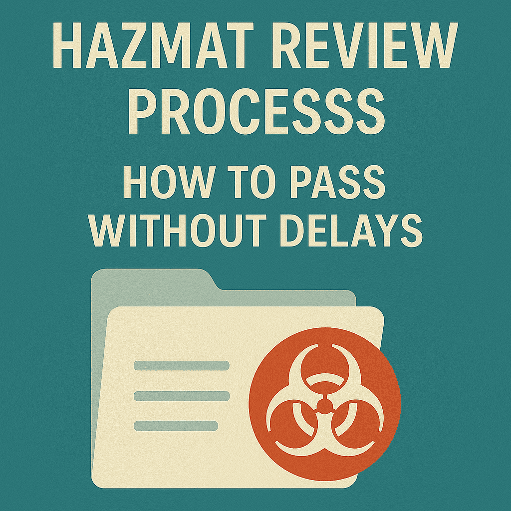 Hazmat Review Process – How to Pass Without Delays
