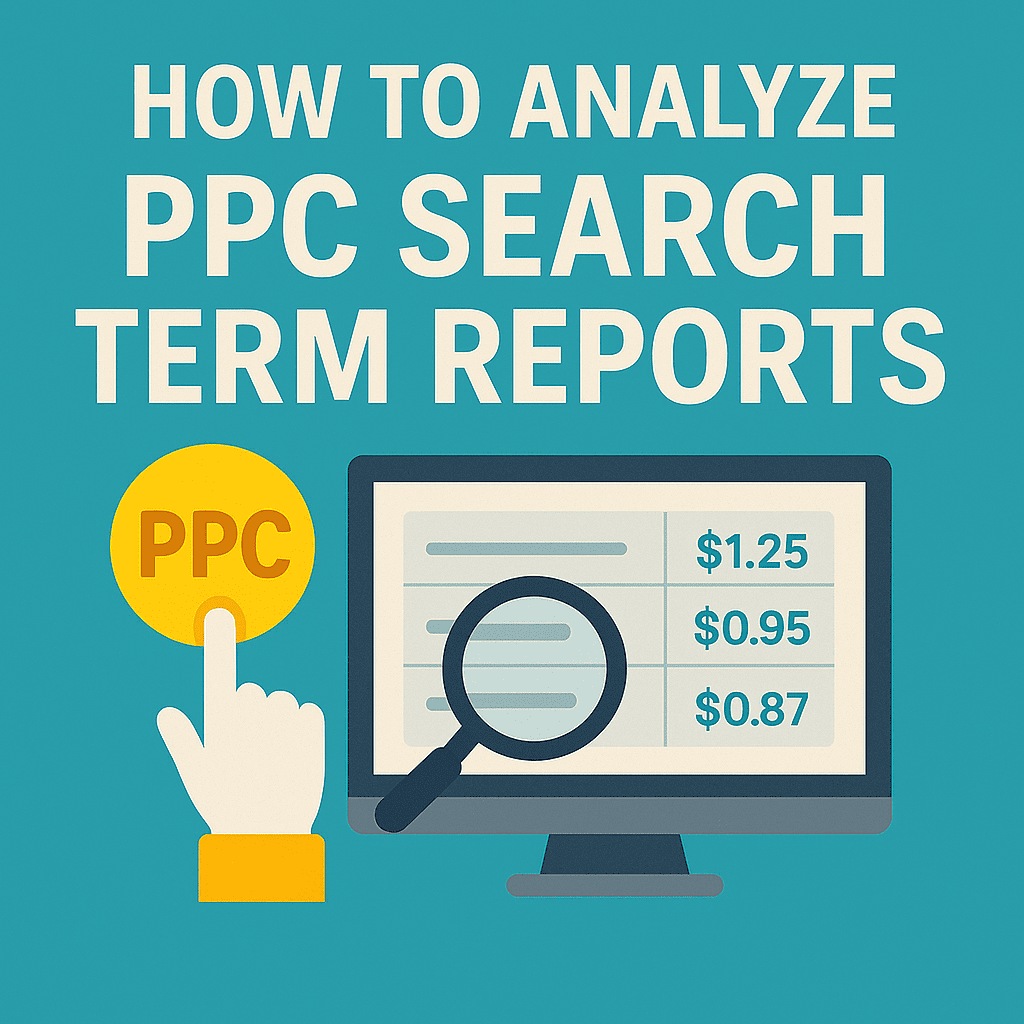 how to analyze search term report