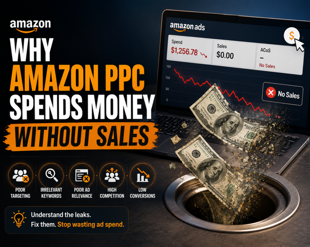 why amazon ppc spends money without sales