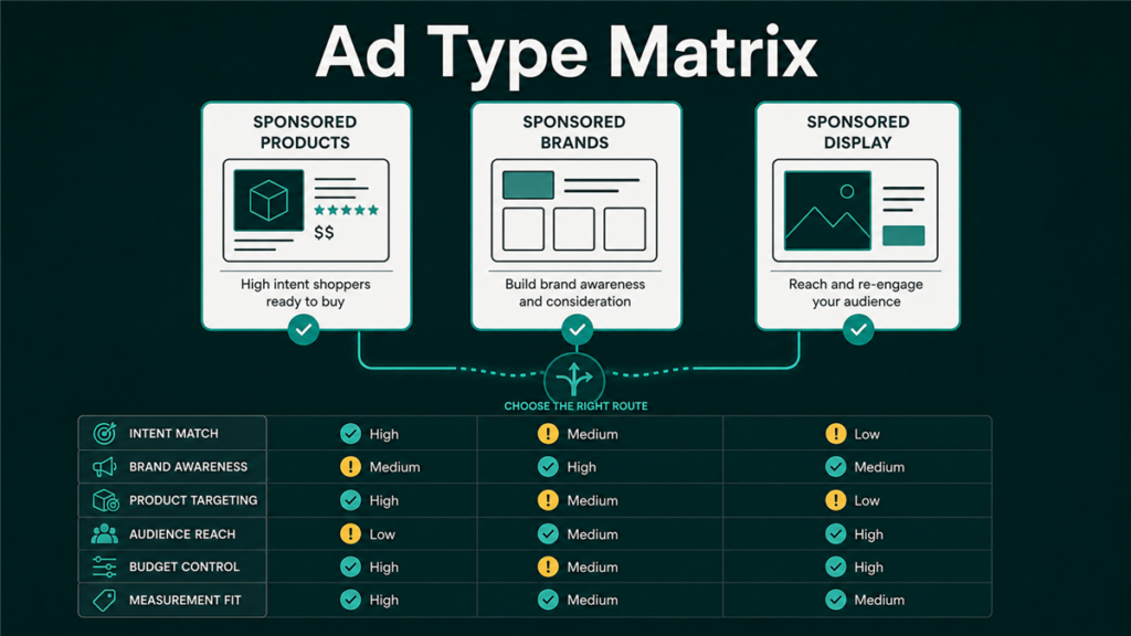 Featured image for Qubeq article: 3 Amazon Ad Types & How to Use Them for More Sales