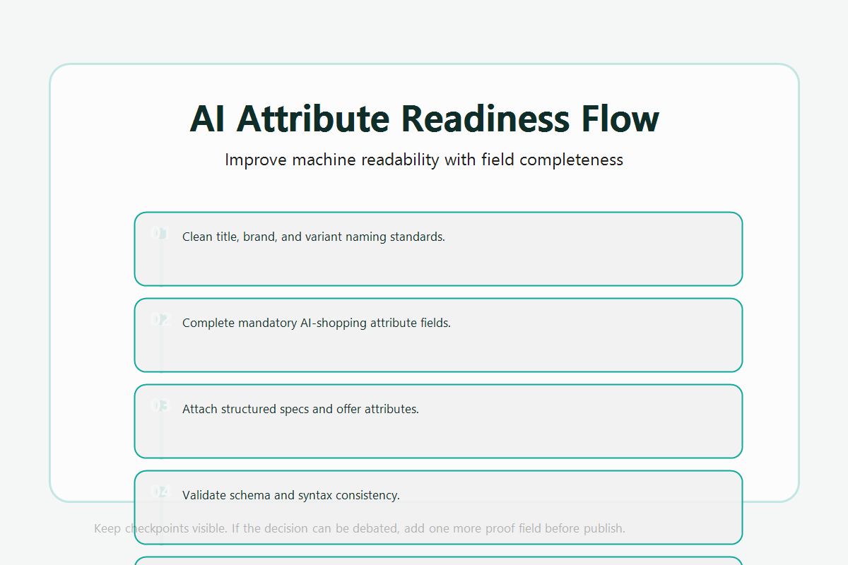 AI shopping product attribute readiness framework