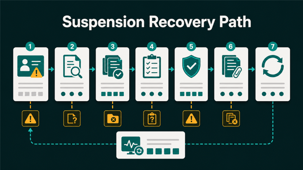Featured image for Qubeq article: Amazon Account Suspension: How Sellers Should Respond and Prevent It