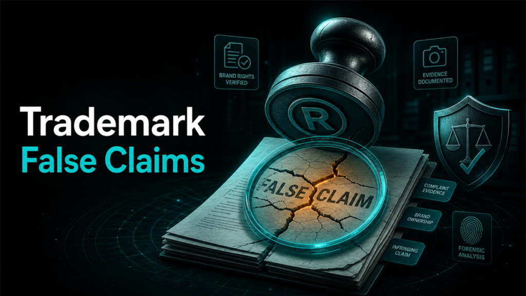 Qubeq branded diagnostic featured image for Amazon Trademark Infringement False Claims Explained.
