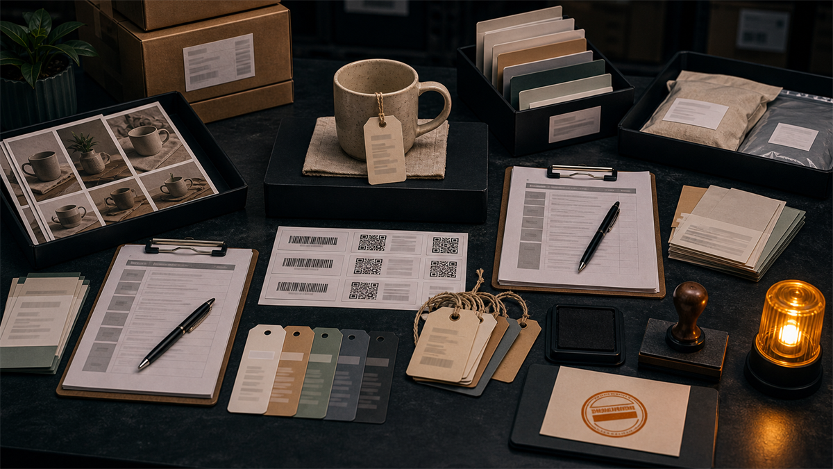 Merchant reviewing product feed attributes and schema alignment for Google Merchant Center