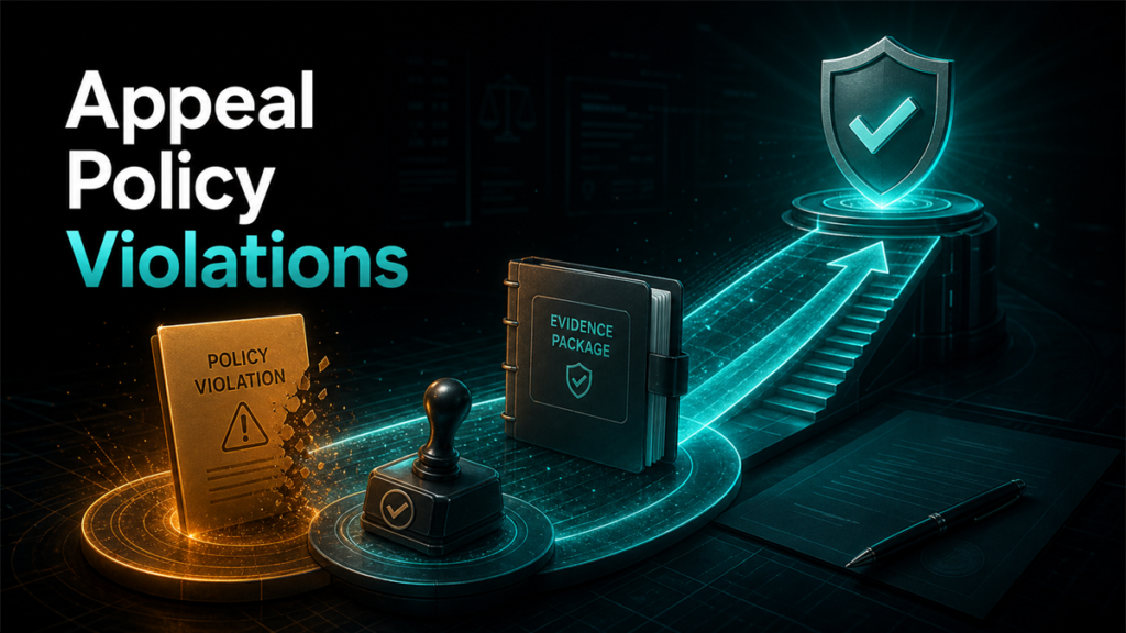 Qubeq branded diagnostic featured image for How to Respond to Amazon Policy Violations With a Plan of Action.