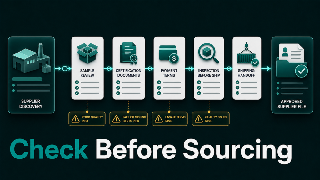 Supplier verification checklist for safely sourcing products from Alibaba for Amazon FBA sellers