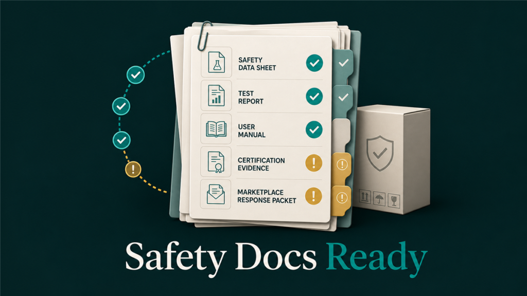 Featured image for Qubeq article: Product Safety Documentation Guide (COA, SDS, FDA, FCC, etc.)
