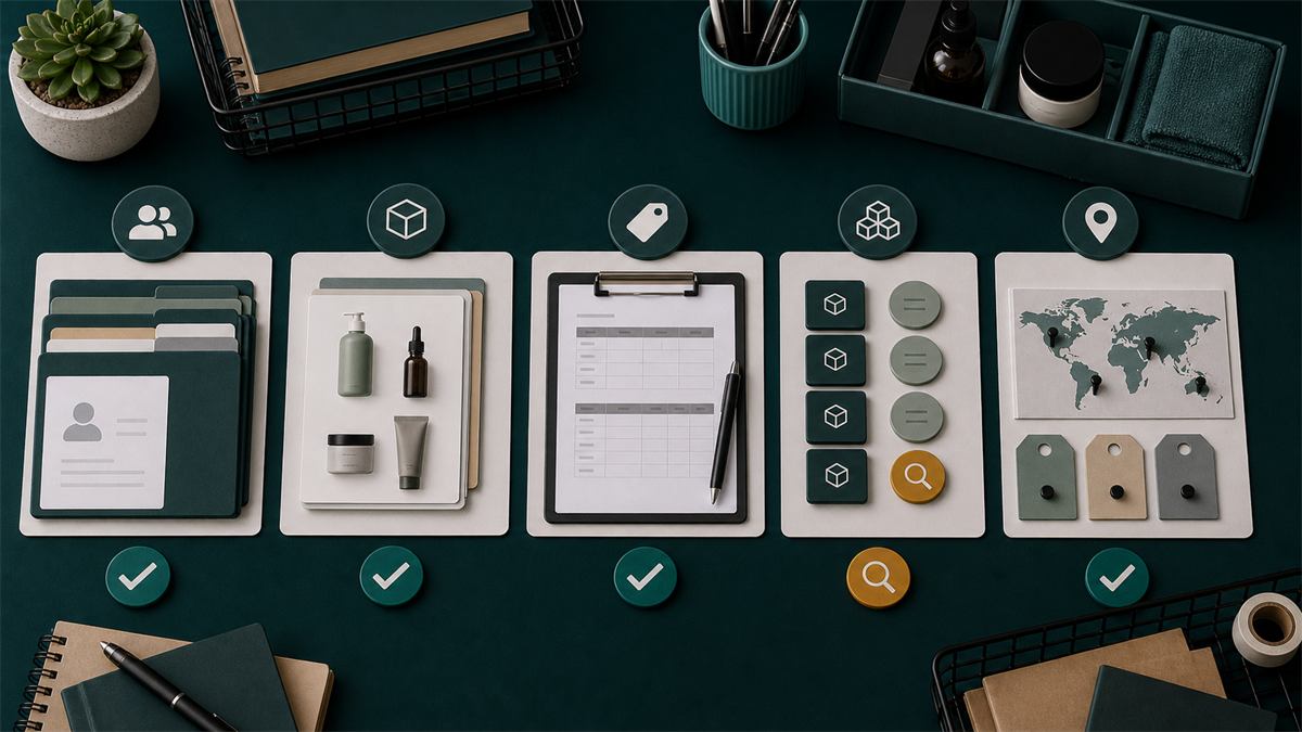 Shopify B2B catalog readiness workflow showing customer access, price lists, and wholesale catalog checks before launch.