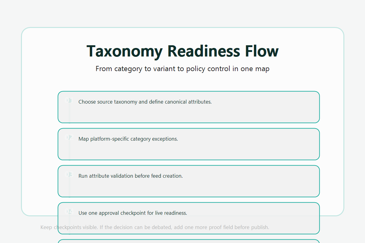 Shopify product taxonomy readiness framework