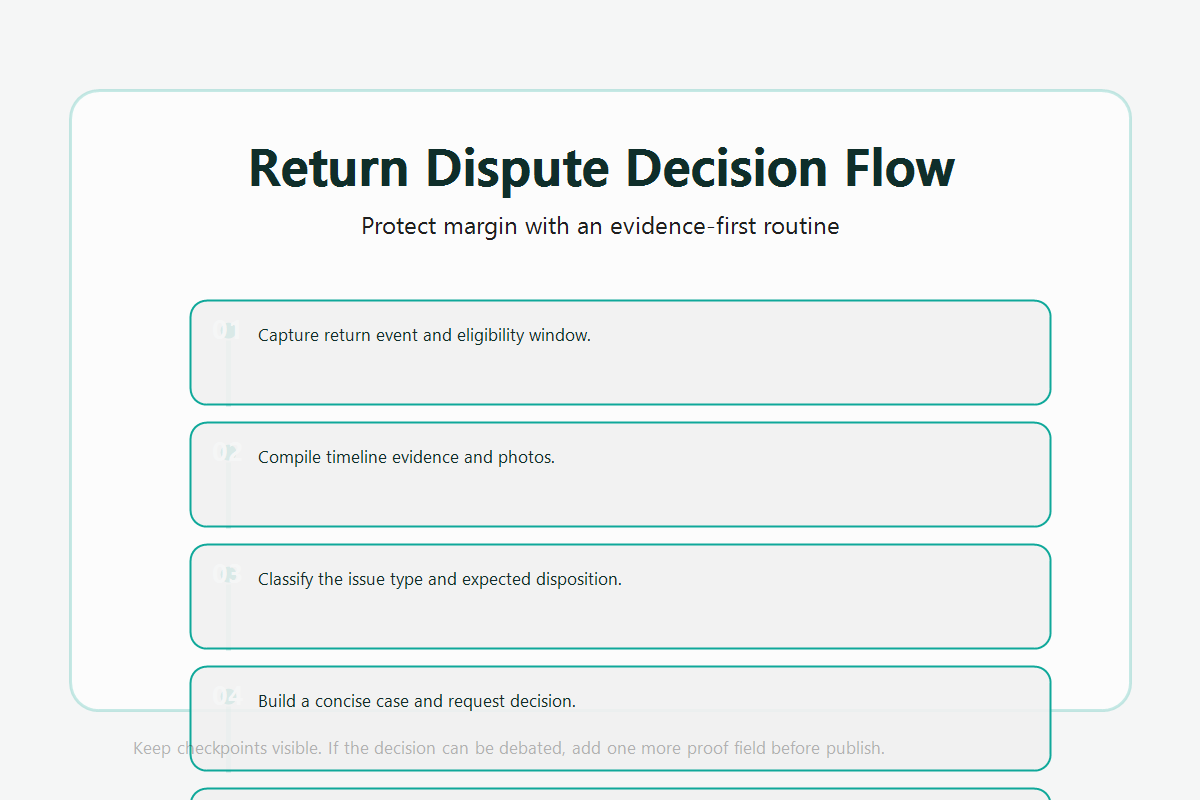 Walmart return dispute workflow map